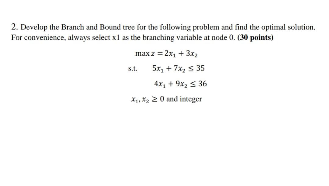 You can use excel solver or lindo solver. 2.