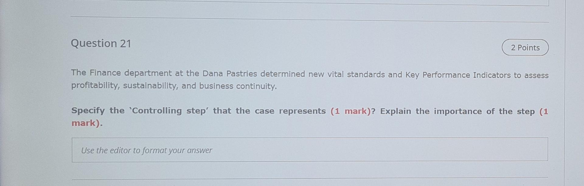 Question 26 2 Points Fatima is a line manager at