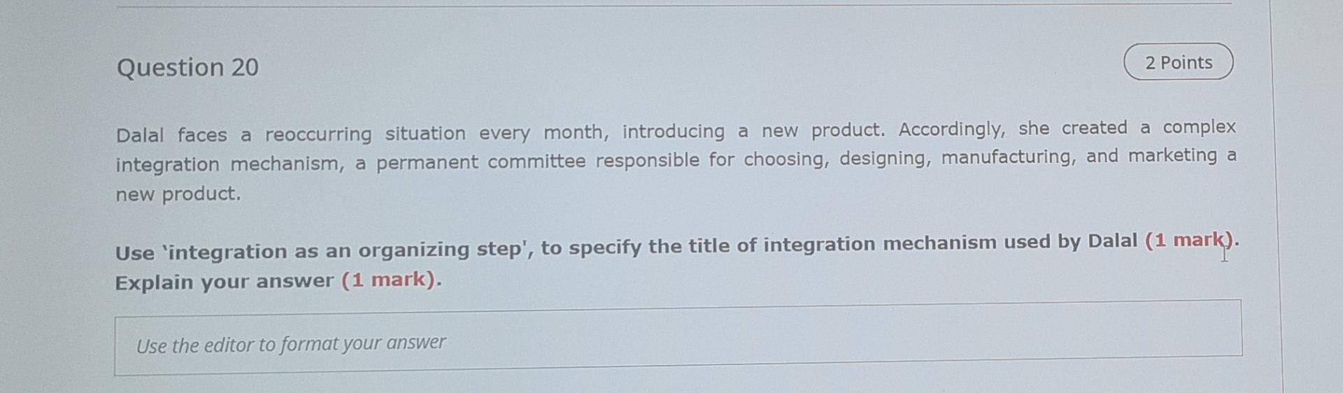 Question 26 2 Points Fatima is a line manager at