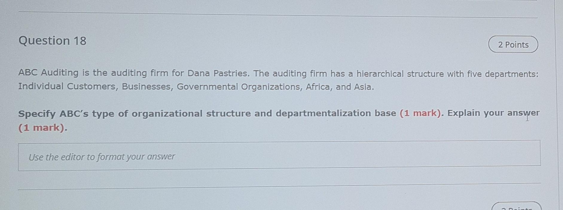 Question 26 2 Points Fatima is a line manager at