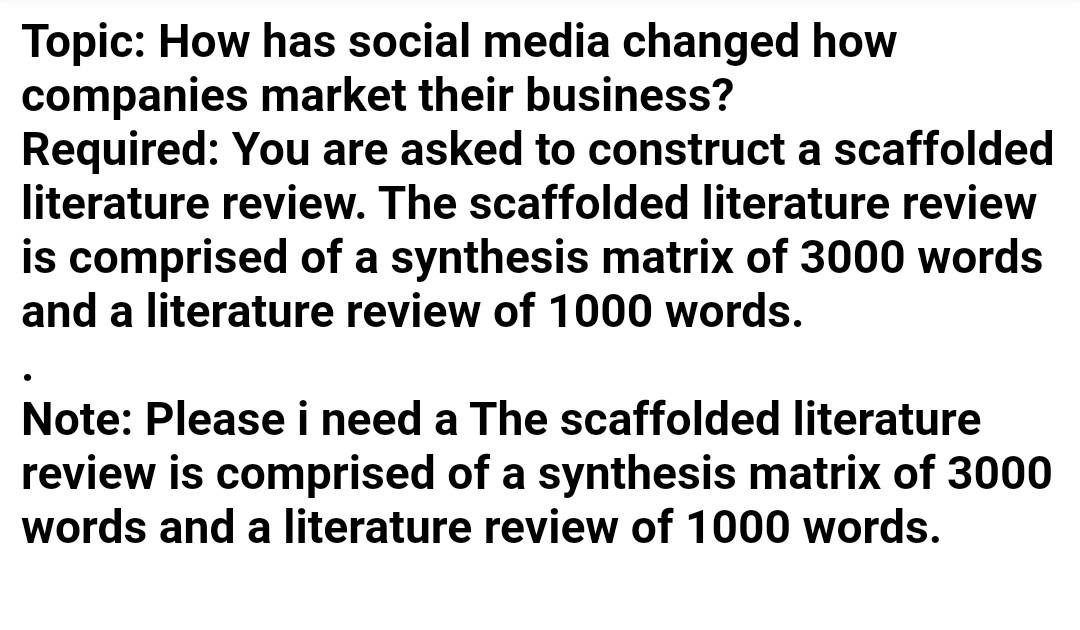 please please i need just matrix synthesis for