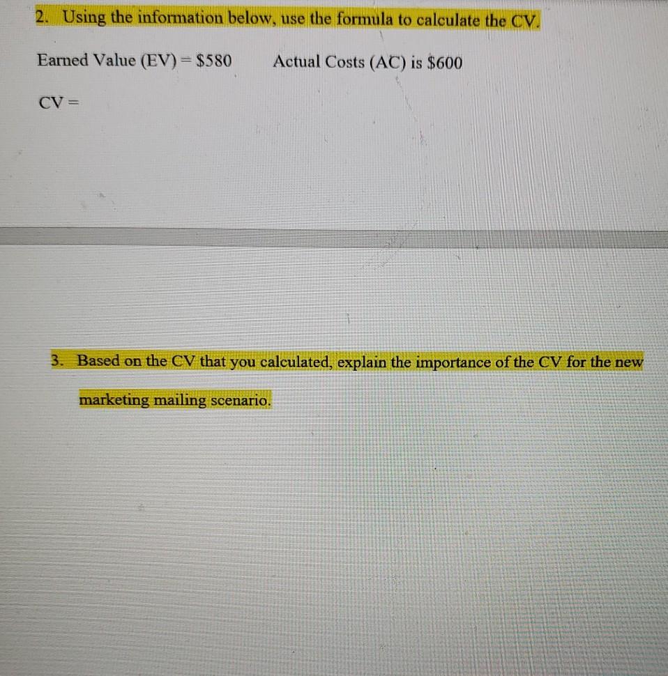 Earned Value Analysis Scenario Jennifer and Ben