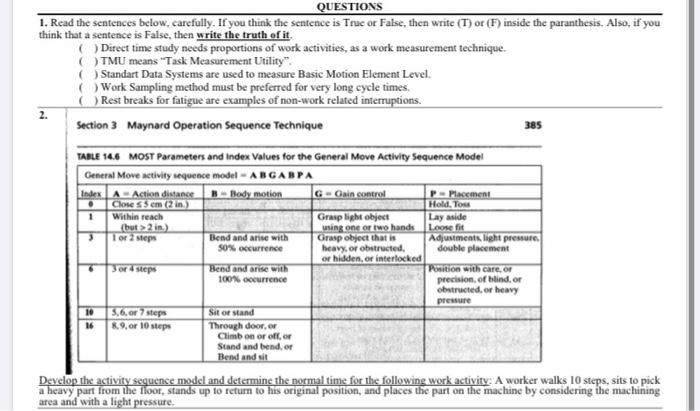 QUESTIONS 1. Read the sentences below.carefully.