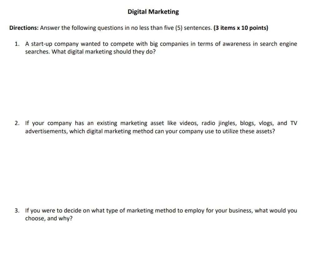 Please answer the following questions. Thanks