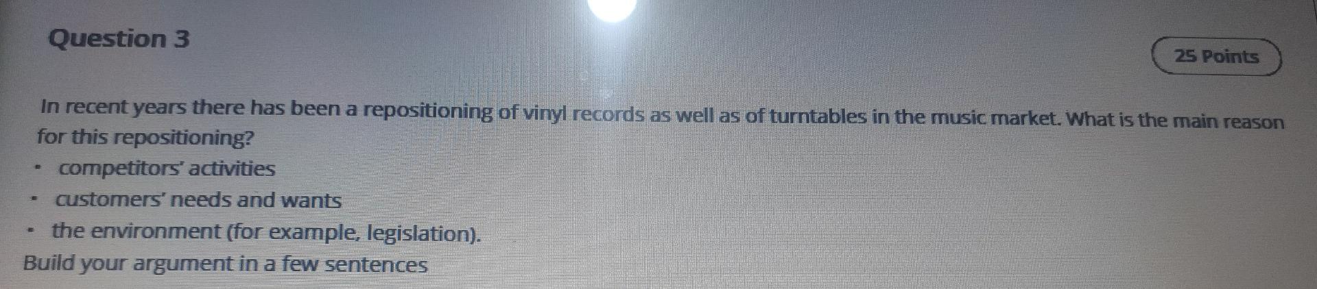 Question 3 25 Points In recent years there has