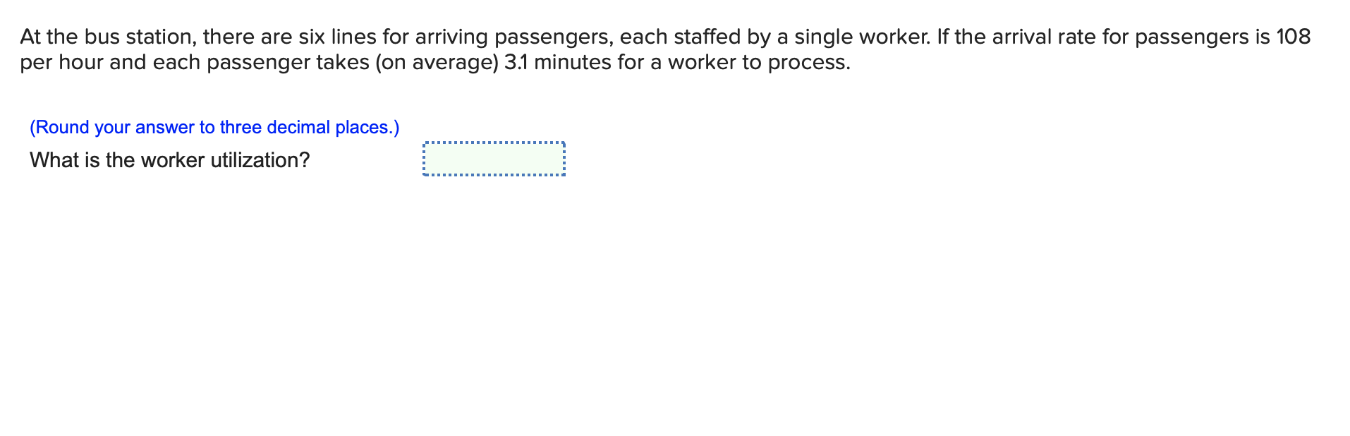 At the bus station, there are six lines for