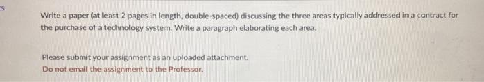 es Write a paper (at least 2 pages in length,