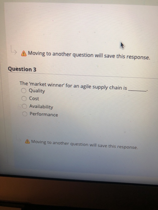 A Moving to another question will save this