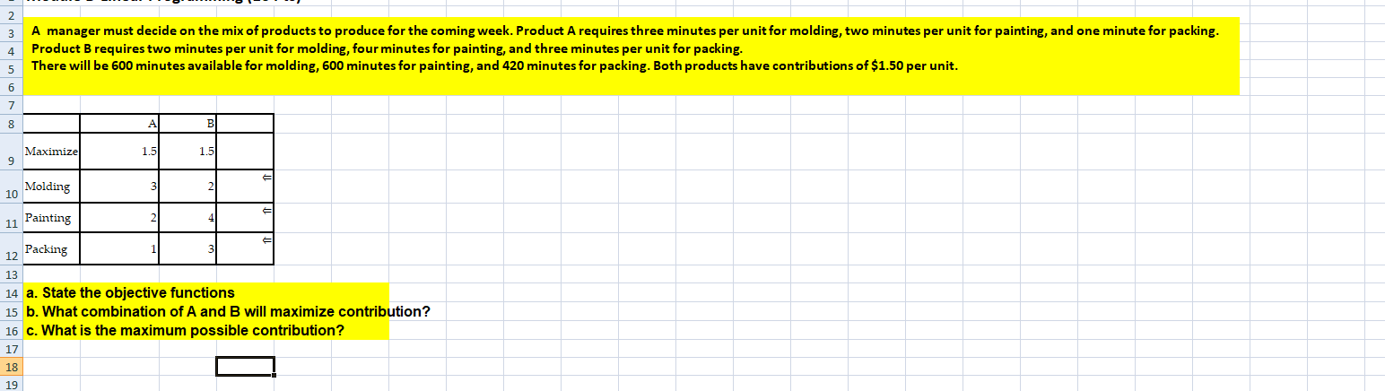 Please help me answer A-C 2 3 4 A manager must