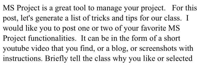 MS Project is a great tool to manage your