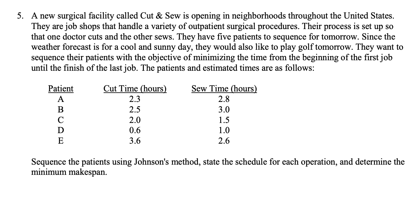 3.Given the information below, complete the MRP