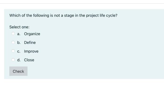Only need CORRECT answer, thanks A project has