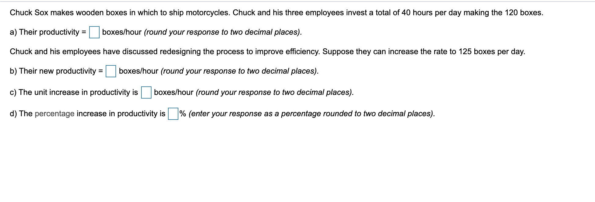 Chuck Sox makes wooden boxes in which to ship