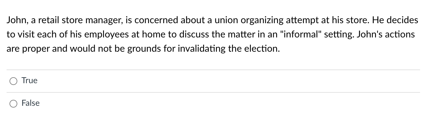 John, a retail store manager, is concerned about