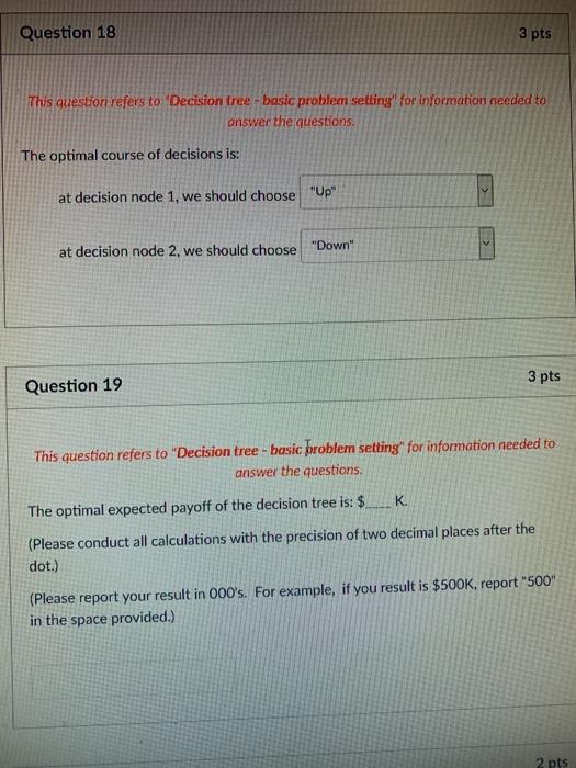 PROBLEM SOLVING QUESTIONS Decision tree - basic