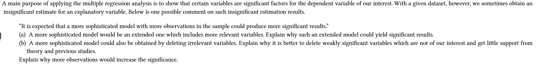 A main purpose of applying the multiple
