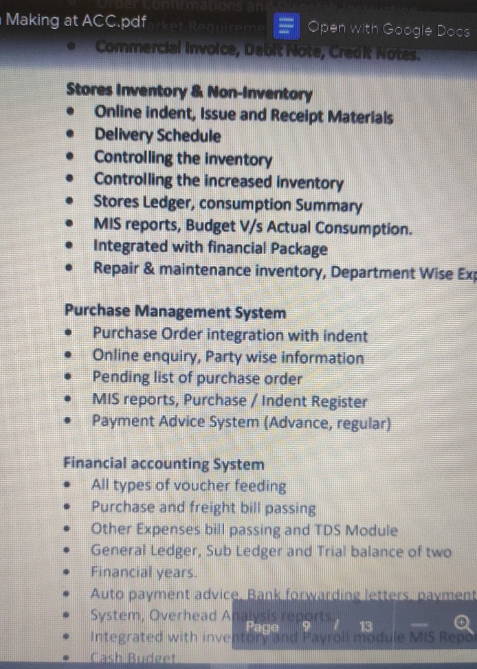 I n management information system . Which