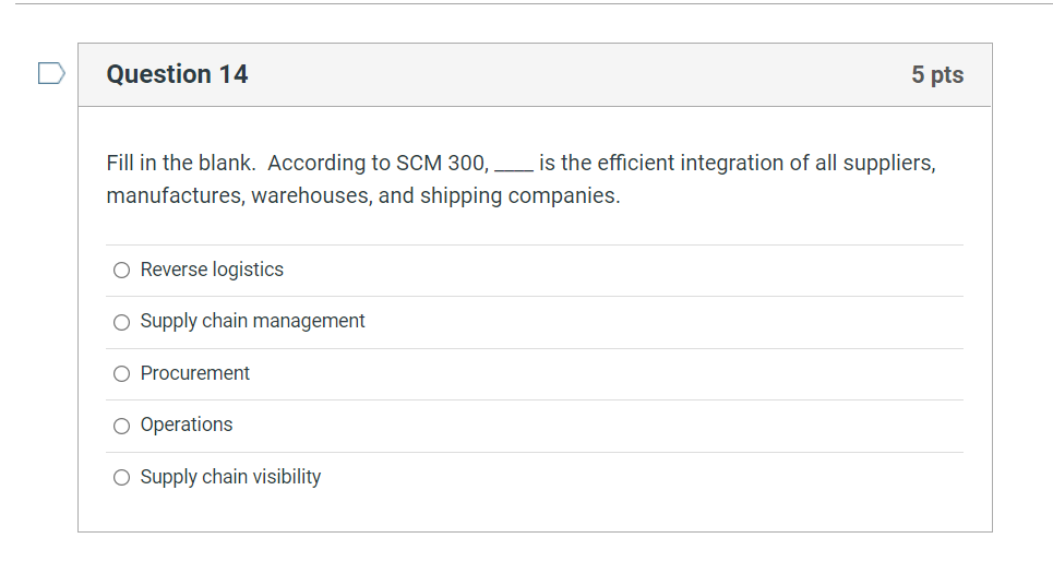 i only need the answer , thank you ! Which of the