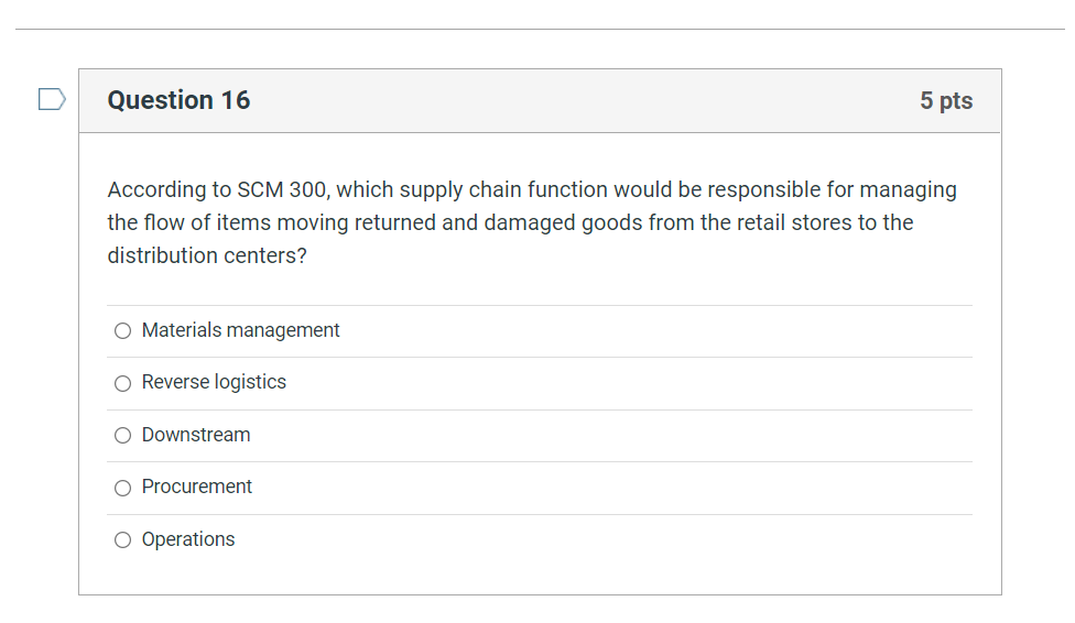 i only need the answer , thank you ! Which of the
