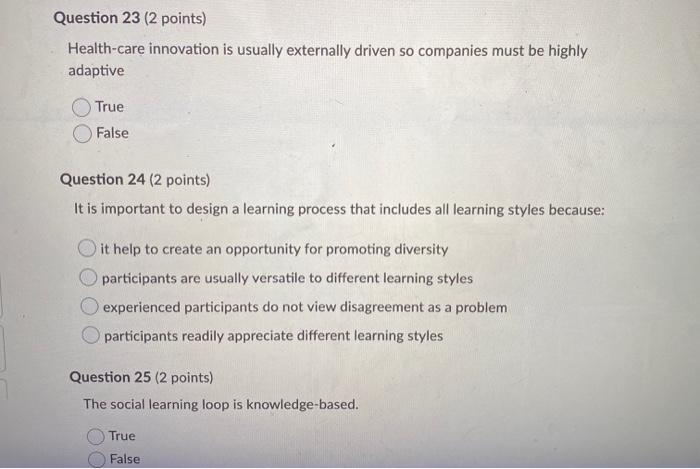 Question 21 (2 points) Saved A process-oriented