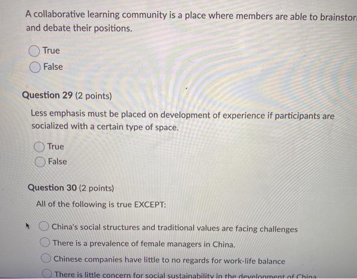 Question 21 (2 points) Saved A process-oriented