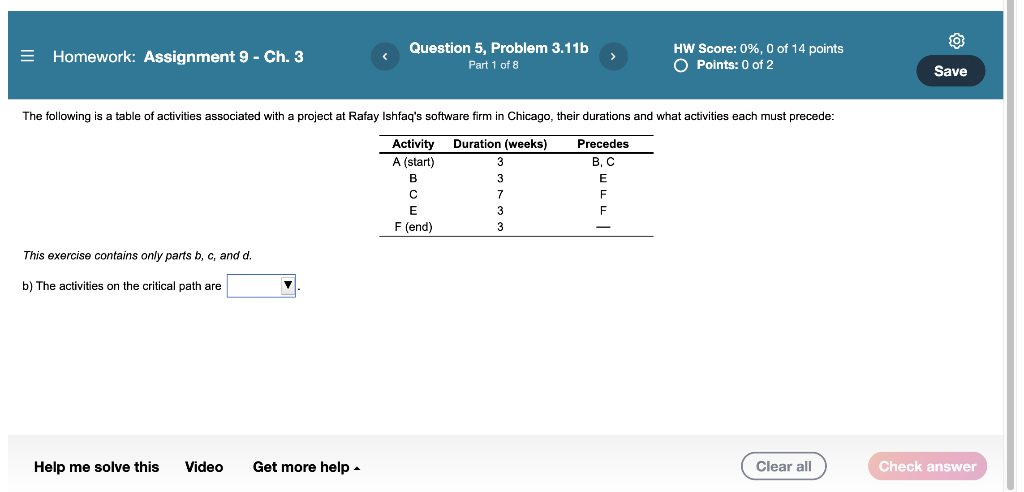 Homework: Assignment 9 - Ch. 3 Question 5,