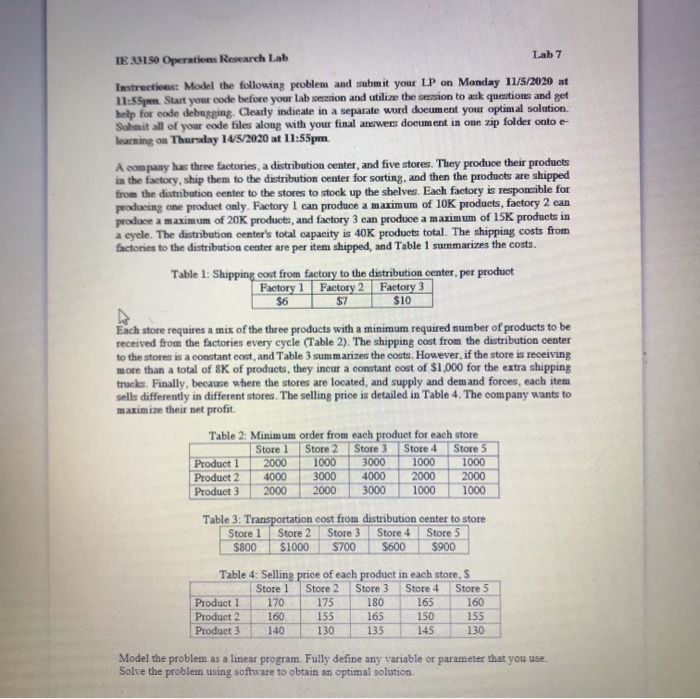 i need the model TE 33150 Operations Research Lab