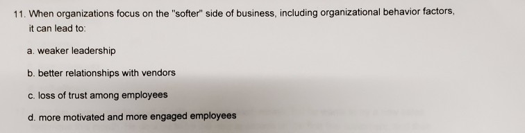 1. Which of the following is a basic conclusion