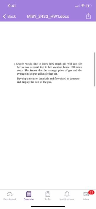 9:41 < Back MISY_3433_HW1.docx MISY 3433-001: