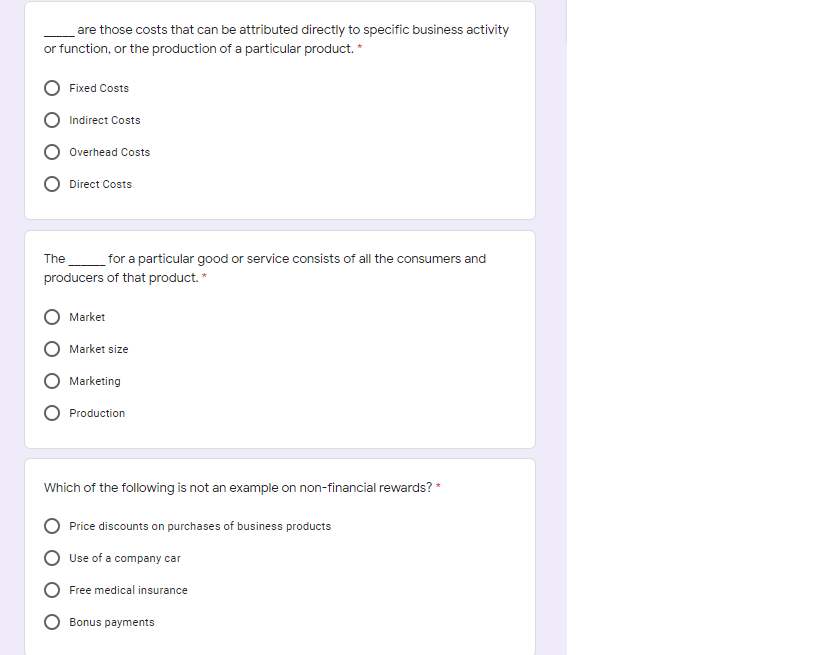 Which of the following is the first stage in the