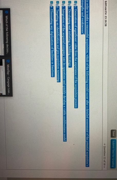 Save Submit Test for Grading hiolsm13r. 13.10.58