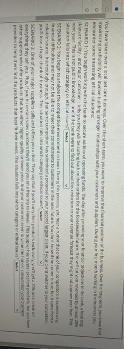 You have taken over a local pet care business.