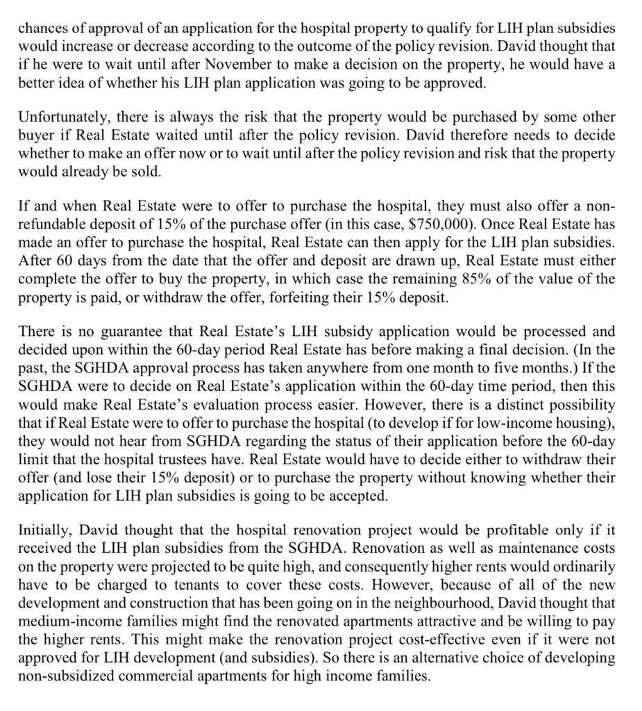 Question: After collecting all those information,