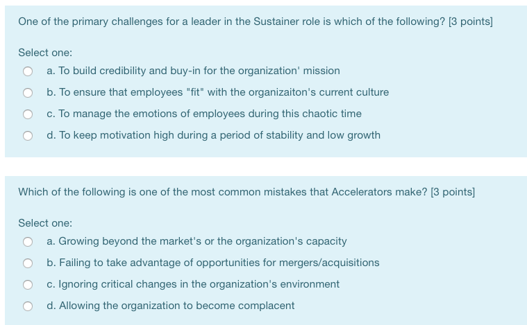 One of the primary challenges for a leader in the