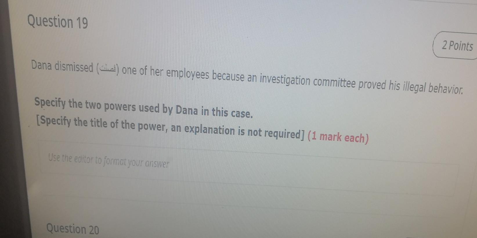 Q19 plz ,write short answer , must be short