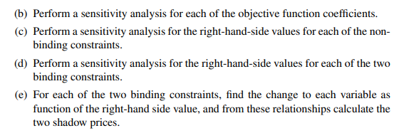 2. (a) (45 marks) Solve the following model
