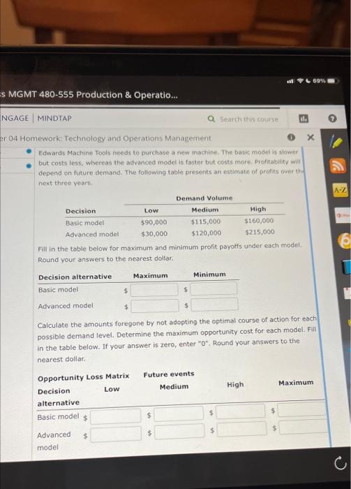 Edwards Machine Tools needs to purchase a new