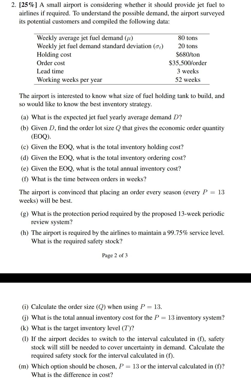 solution for these questions. 2. [25%] A small