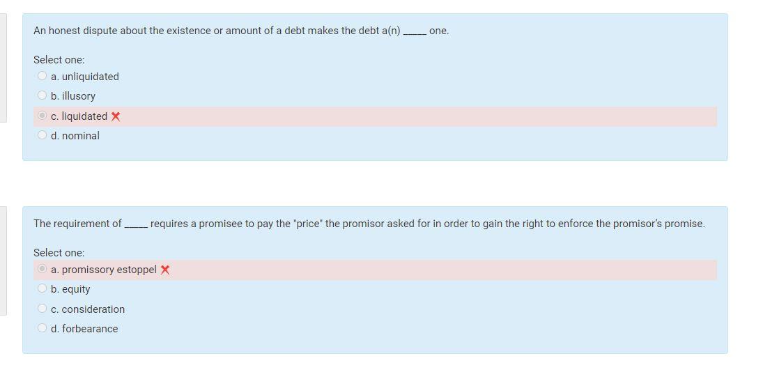 In a contract made by a minor, Select one: a.