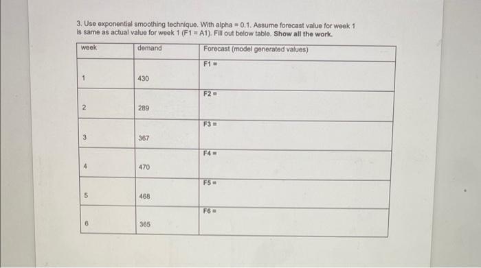 please answer it right 3. Use exponential