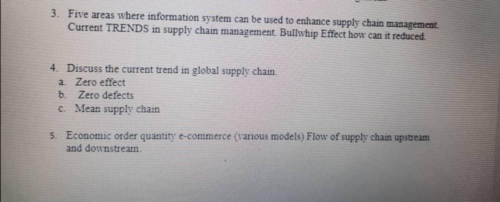 3. Five areas where information system can be