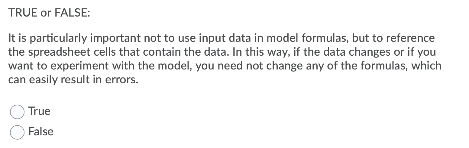 TRUE or FALSE: It is particularly important not