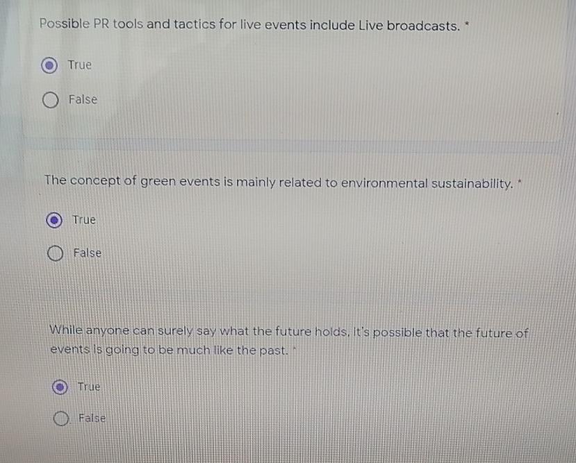 Possible PR tools and tactics for live events