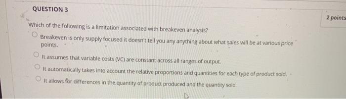 points As the operations manager of Thirsty