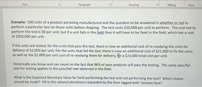 Font Paragraph Drawing Editing Voice Scenario: