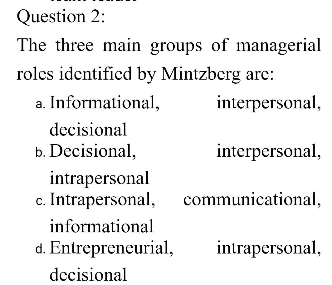 Section A: True & False (1x10) Question 1: The