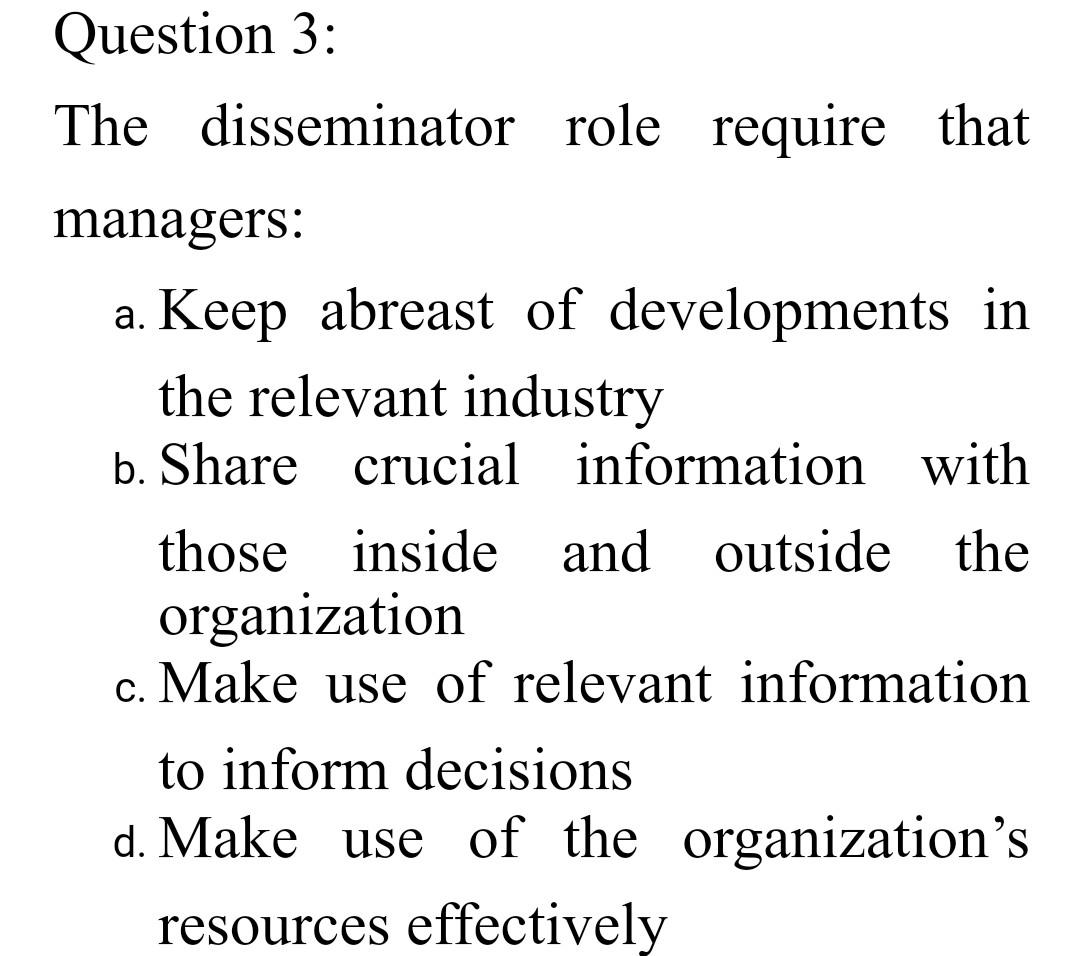 Section A: True & False (1x10) Question 1: The