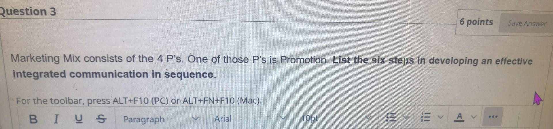 Q3 Six steps Short steps please Question 3 6