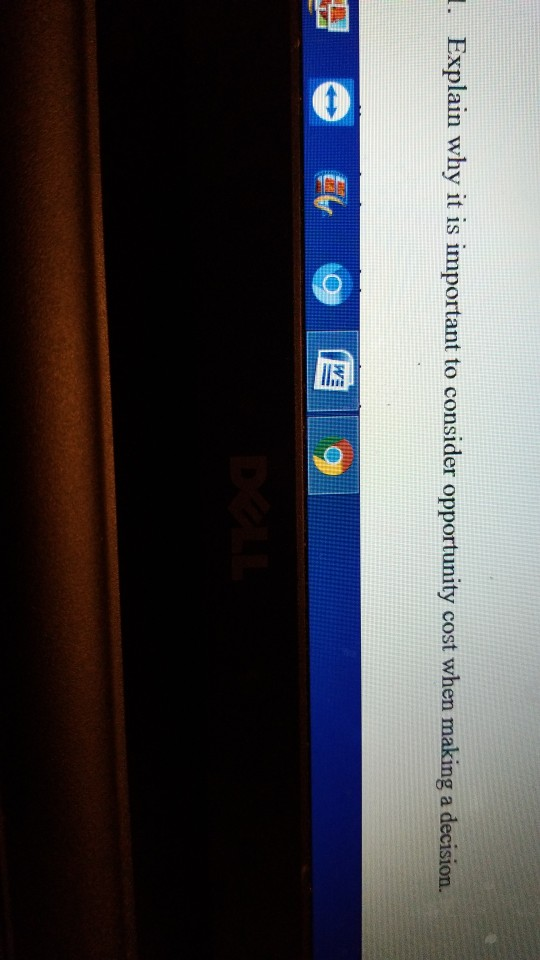 1. Explain why it is important to consider