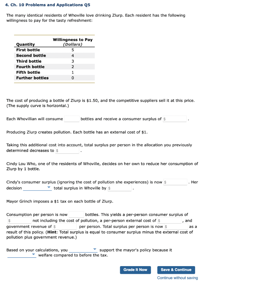 4. Ch. 10 Problems and Applications Q5 The many